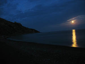 Ночь, море, луна, Караул-Оба...